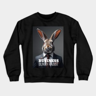 Business Bunny Rabbit Crewneck Sweatshirt